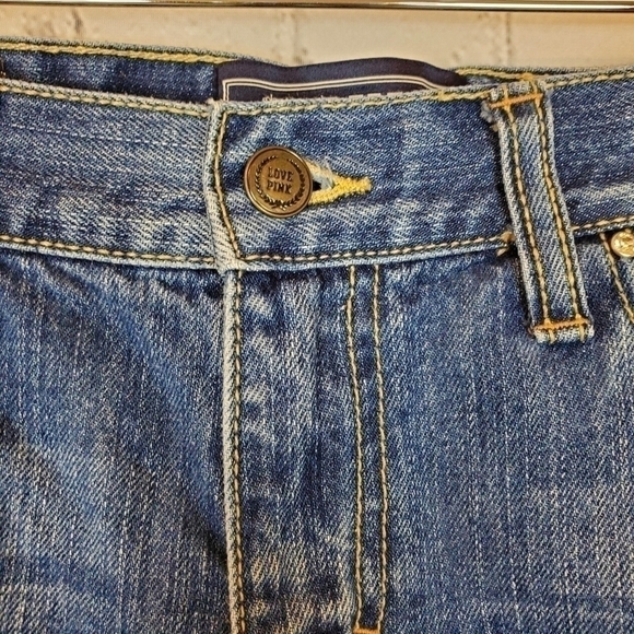 VICTORIA'S Secret Pink Cut Off Denim Shorts sz. 6 - Picture 5 of 9